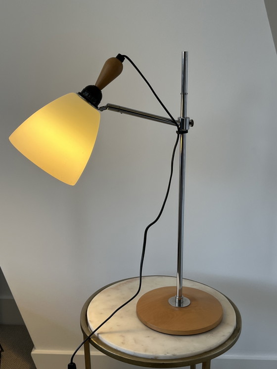 Vintage IKEA Skärholmen Tafellamp | Mid-Century Style – Tafellampen, Chrome, Glass (photo 7 of 8)