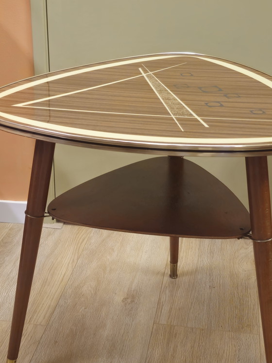 Image 1 of Tavolino da caffè vintage in formica e ottone