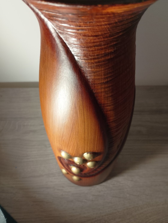 Image 1 of Rare Art Deco vase by Gustave De Bruyn, Fives, Lille