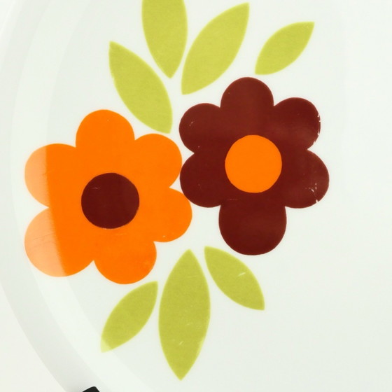 Five Arzberg 70s dinner plates with flowers, Crockery, Porcelain, Multi Color, Vintage (photo 3 of 5)