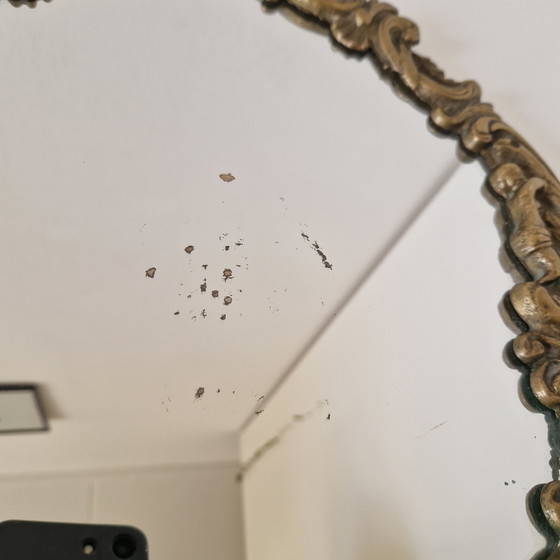 Image 1 of Miroir italien vintage en laiton