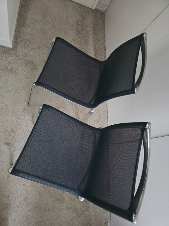 Set of 2 High Frame Alias Chairs – Dining chairs, Textile, Aluminium (photo 3 of 5)