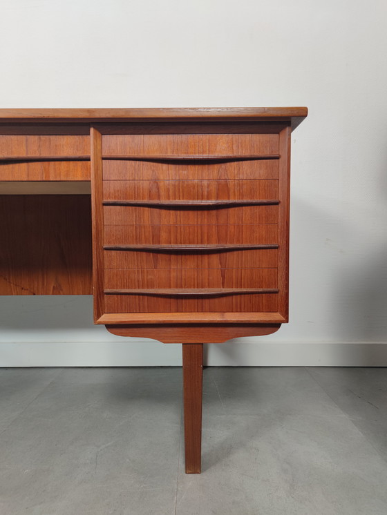 Image 1 of Vintage Danish Executive Desk In Teak