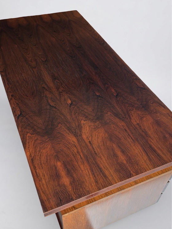 Image 1 of Vintage freestanding rosewood desk, 1960s