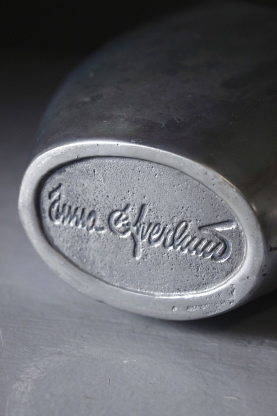 Anna Efverlund & Ikea - Brutalist Vintage Cast Aluminum Vase 1990s – Cast Iron (photo 7 of 7)