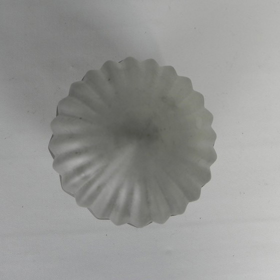 Image 1 of Art-Deco-Deckenleuchte mit mattiertem Glasschirm, 1930er Jahre