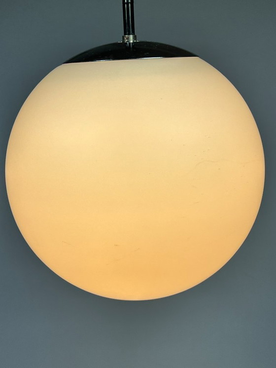 Image 1 of Lampada a sospensione / lampada a sfera Raak d'epoca, B1153 "morning mist"