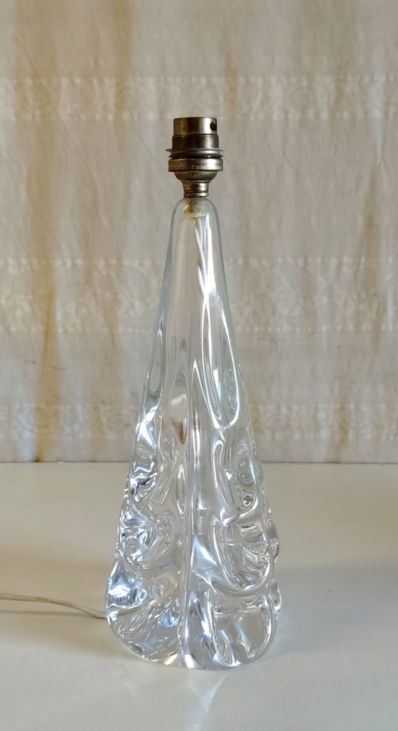 J.B. France Kristall Tischlampenfuß - Mitte 20. Jahrhundert – Crystal (photo 7 of 8)