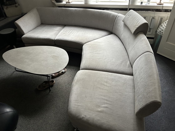 Rolf Benz 222 Corner Sofa Seating Island – Textile, Chrome (photo 2 of 11)