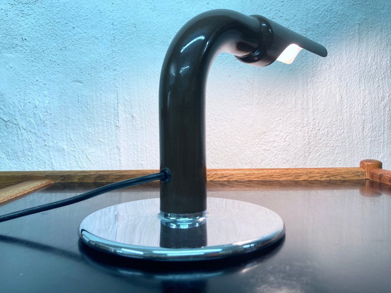Image 1 of Ingo Maurer Gulp table lamp in brown, 1970s design, size M