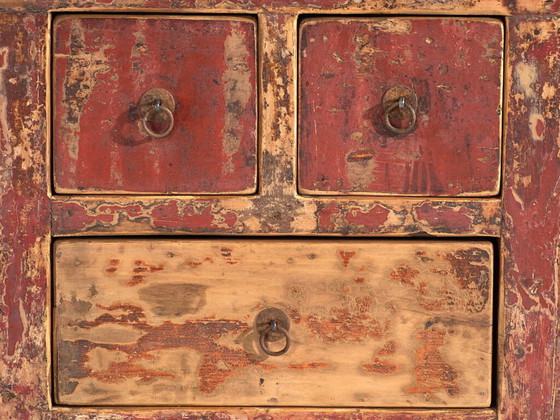 Mobile orientale antico con patina rossa (c.1900) #77 – Cassettiere (photo 23 of 40)