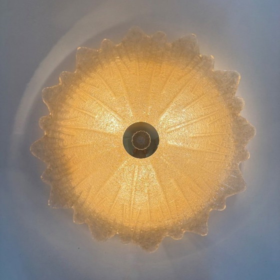 Image 1 of Plafonnier italien en verre de Murano, style années 1970