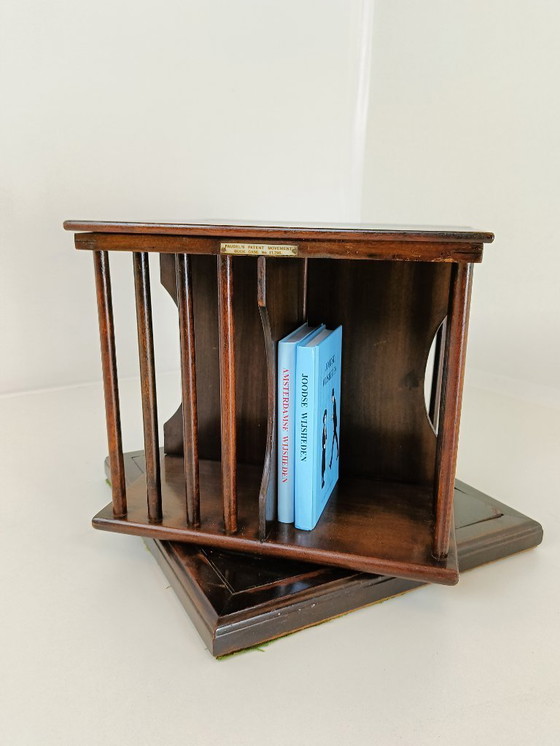 Image 1 of beautiful antique table book mill book stand