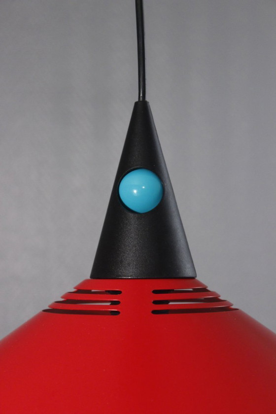 Image 1 of Brilliant Leuchten - Hängeleuchte Kronleuchter Metall lackiert Memphis Stil Postmoderne 1980