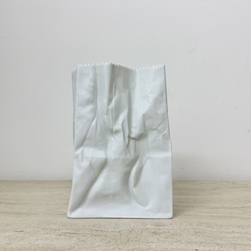 Rosenthal Paper Bag Vase By Tapio Wirkkala , 1970’S