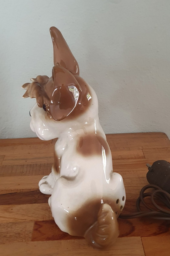 Immaculate Set of 2 Vintage Porcelain Dog Tealights (1950s) – Table lamps (photo 4 of 15)