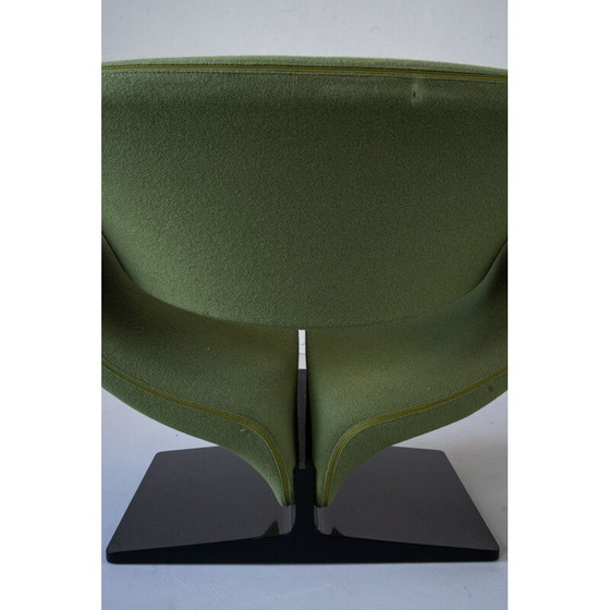 Image 1 of Vintage lintvormige fauteuil in metaal en stof van Pierre Paulin voor Artifort, 1966