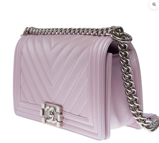 Image 1 of Borsa CHANEL Ragazzo in pelle viola - 101036