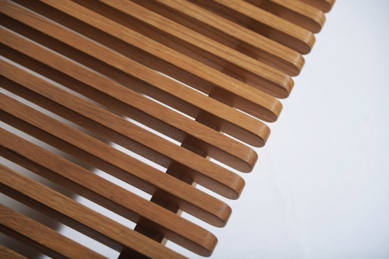 Image 1 of PP JH 589 houten bank - salontafel van Hans J Wegner voor PP Møbler (Hansen)