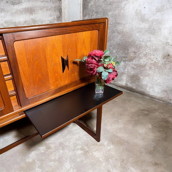 Image 1 of Mid Century Vintage Teak Dining Room Set by Elliotts of Newbury Circa 1960  A very rare and exceptionally stylish mid century mo