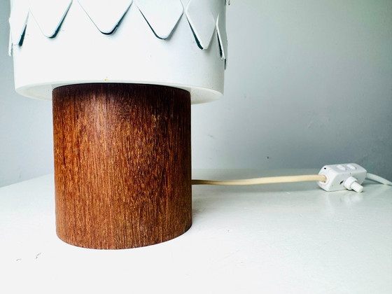 Teak And Perforated Metal Table Lamp By Hans-Agne Jakobsson For ASEA, Sweden, 1960s – Wood (photo 5 of 6)
