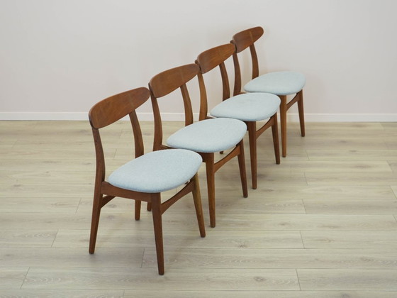 Image 1 of Set di quattro sedie CH30, design danese, anni '60, designer: Hans J. Wegner
