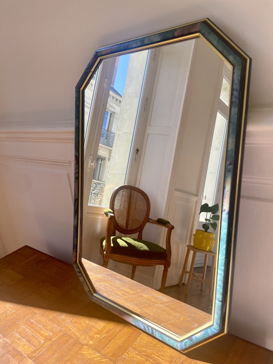 Image 1 of 80s octagonal mirror