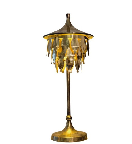 Image 1 of Table Lamp Of Brass, Design Uno Dahlén For Aneta, Scandinavian Modernity