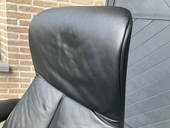 Image 1 of Jori Symphony Cuir noir, Medi, fauteuil inclinable monomove Etat impeccable !