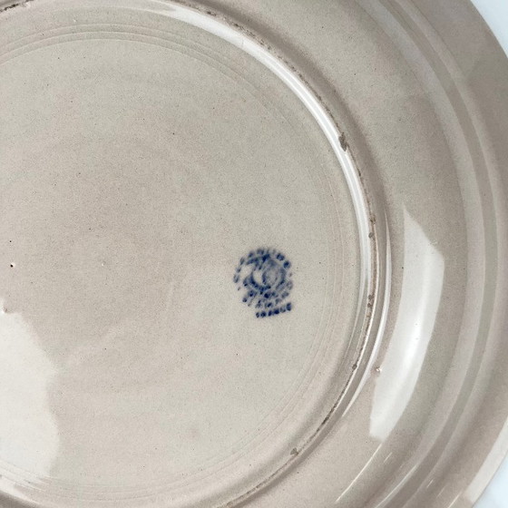 Image 1 of Pale pink round, shallow dish, St Amand, ceranor, 1940