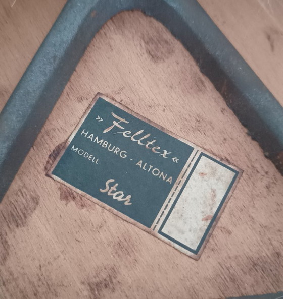 Felltex 1950s long-haired Stool – Metal, Textile (photo 6 of 6)