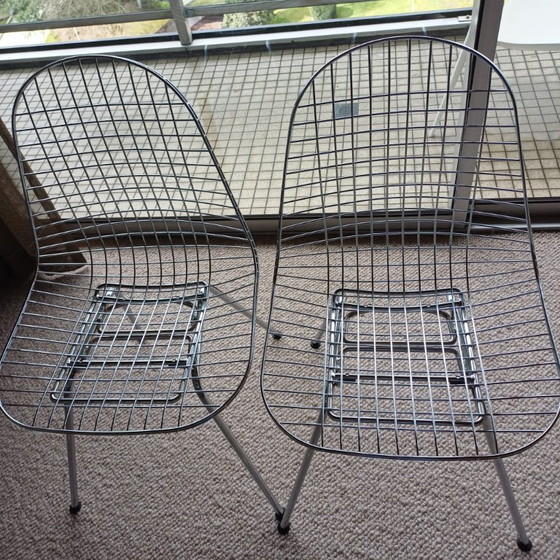 Image 1 of Sedia Vitra - Sedia in filo metallico Sedia DKX cromata (2 pezzi)