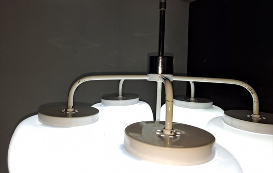 Image 1 of Pair of Italian Mid-Century Modern Sputnik Chandeliers