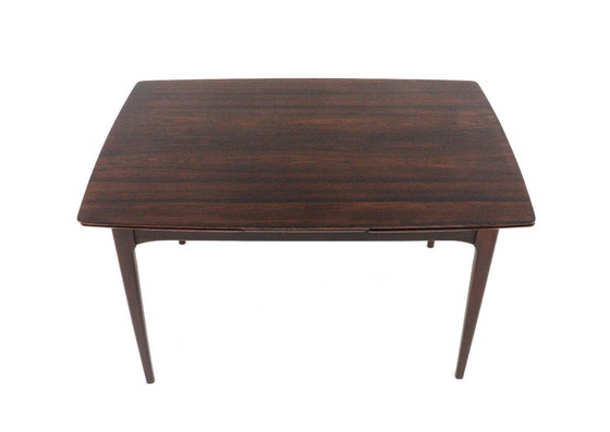 Image 1 of Rosewood rectangular extendable dining table 'Goes' vintage