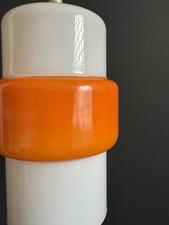 Image 1 of Lampada a sospensione arancione Space Age, anni '70