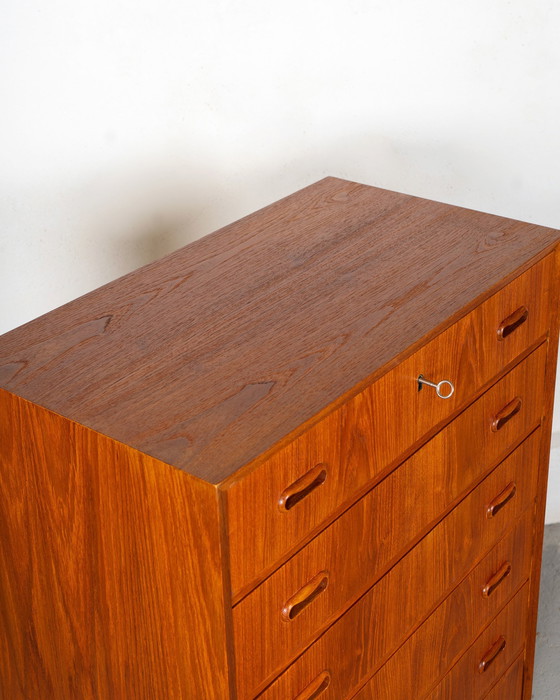 Image 1 of Danish Chest Of Drawers Made Of Teak, Mid Century Modern