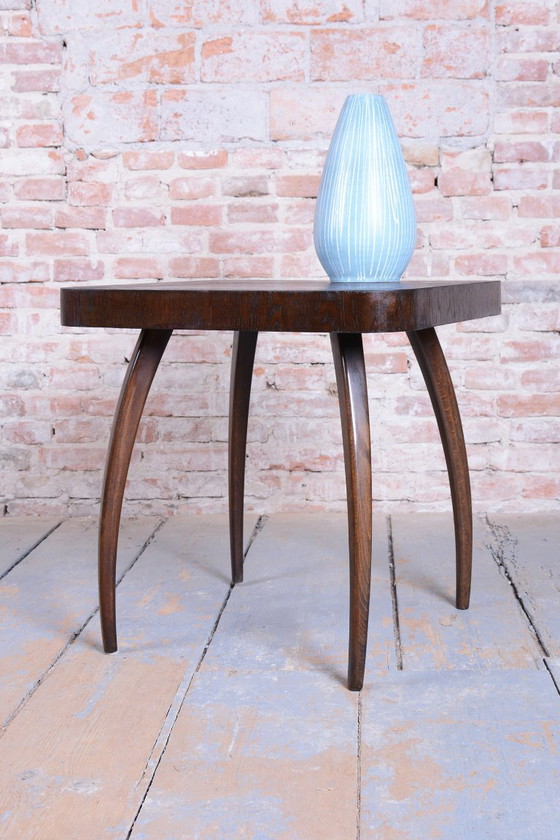 Gerestaureerde Art Deco "Spider"-tafel van J. Halabala, UP Závody, eikenhout, Tsjechië, jaren 1940. (photo 9 of 10)