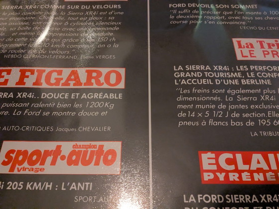 Image 1 of Ford Sierra poster original 1984