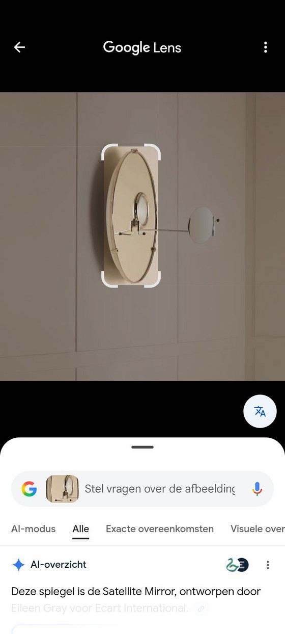 Image 1 of Mirror Satellite Eileen gray 1927