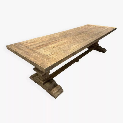 Spirito Monastery table in solid wood - Length 220 cm