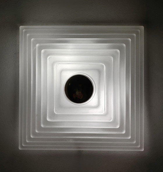 Image 1 of Limburg Pyramid Glass Ceiling Light, 1980s