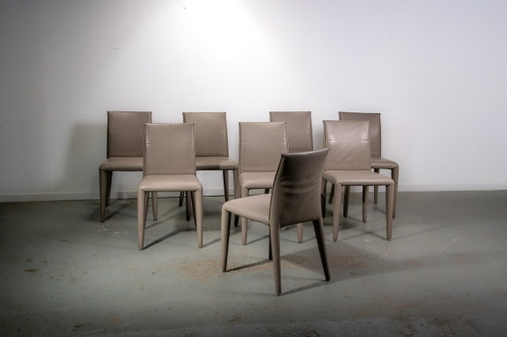 Sillas Vol Au Vent de Mario Bellini para B&B Italia. Juego de 8. – Sillas de comedor, Leather, Vintage (photo 10 of 14)