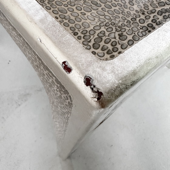 Midcentury Vietnamese Eggshell Lacquer Table – Dining tables, Silver, Wood (photo 15 of 15)