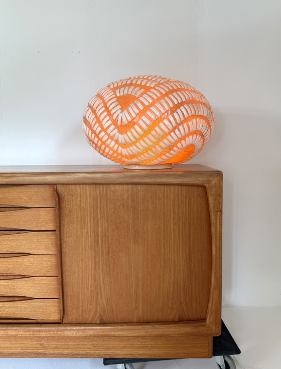 Image 1 of Vintage XL unique fiberglass floor lamp, Lambert '80s