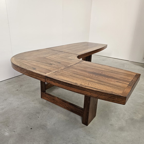 Image 1 of Table basse boomerang vintage en palissandre
