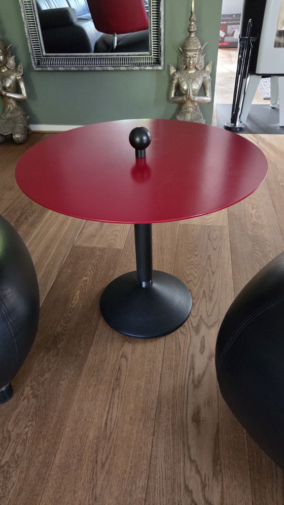 Set Leolux Pallone chairs + matching table – Armchairs, Leather (photo 4 of 5)
