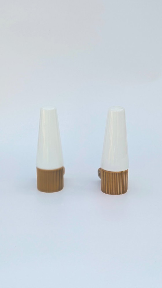 Image 1 of Coppia di lampade da parete gialle IFÖ 6020 di Hans-Agne Jakobsson, Svezia, anni '60