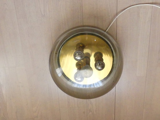 Kaiser Ceiling Light Plafonier Sconce Smoked Glass Brass – Kaiser Leuchten (photo 4 of 18)