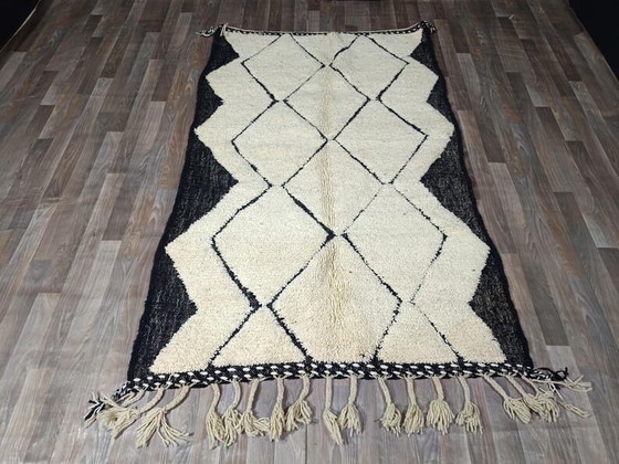 Image 1 of Tapis berbère en laine pure fait main marocaine größe 150x350 cm