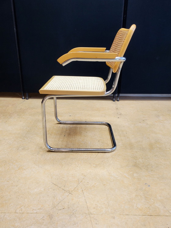 Image 1 of Vintage Cesca Eetkamerstoelen Van Marcel Breuer, Italy 1980